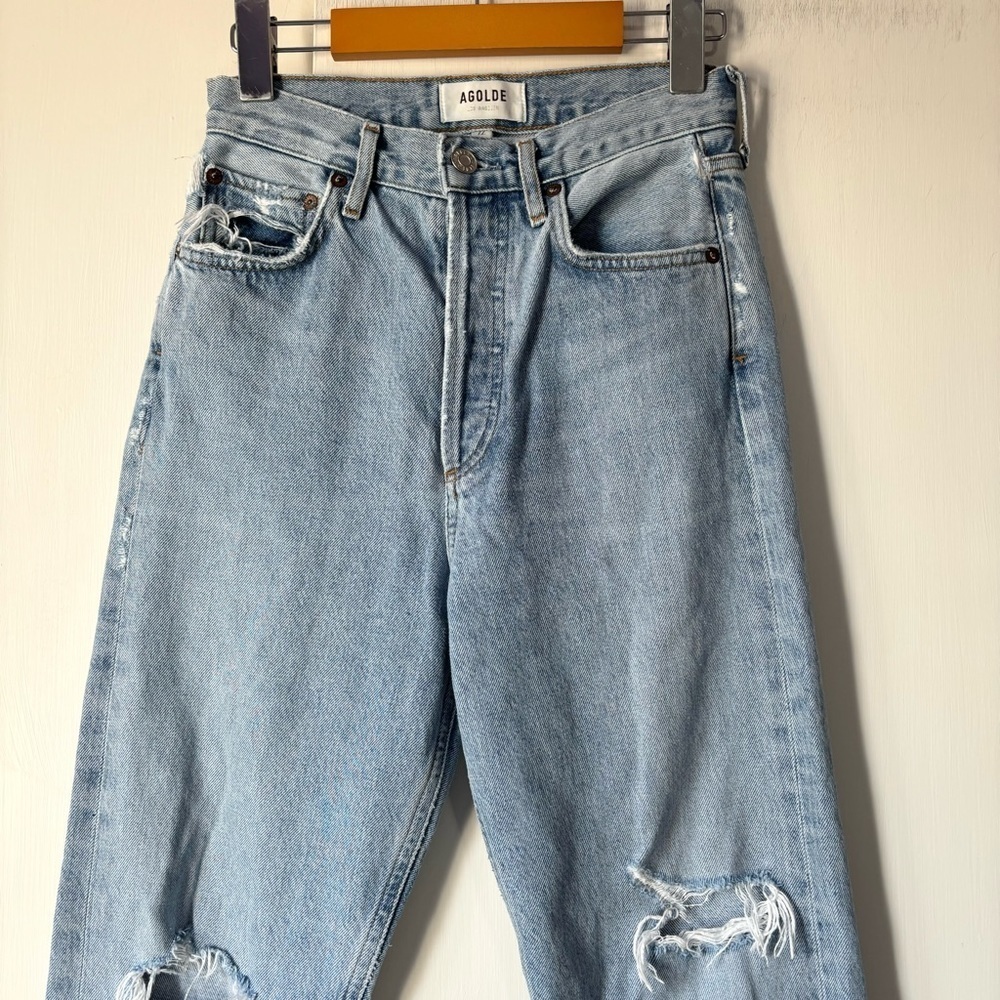 Agolde 90's Mid Rise Loose Fit in Captured - Picture 3 of 11
